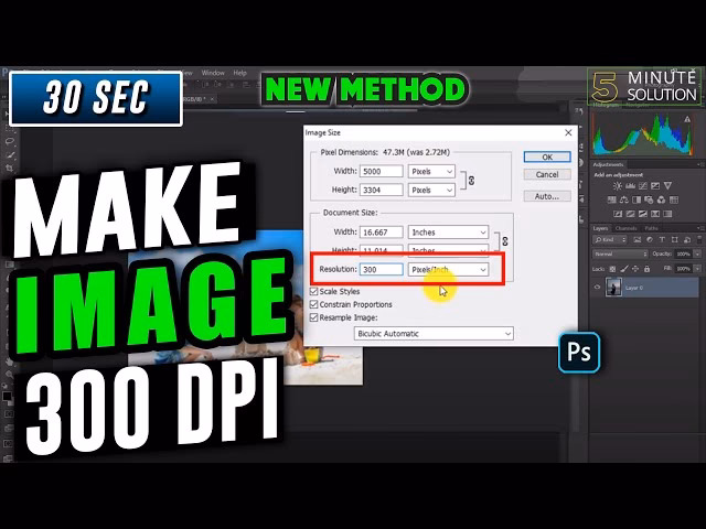 Wie viel Auflösung sind 300 dpi?