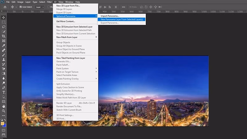 Wie exportiert man 360-Grad-Bilder aus Photoshop?