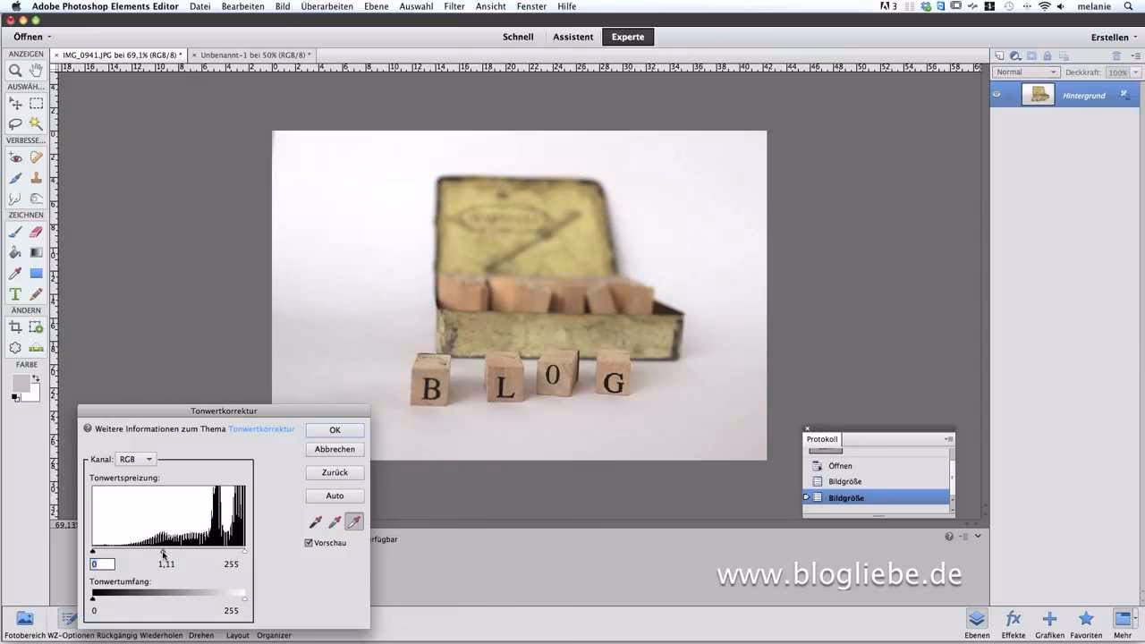 Wie füge ich einen weißen Hintergrund in Photoshop ein?