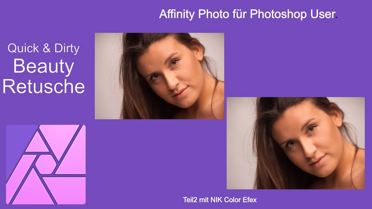 Wie entferne ich Schönheitsfehler in Affinity Photo?