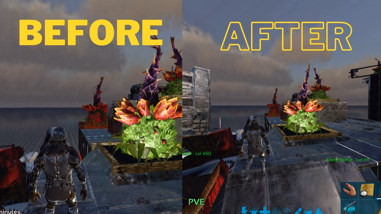 Wie zoome ich in Ark heraus?