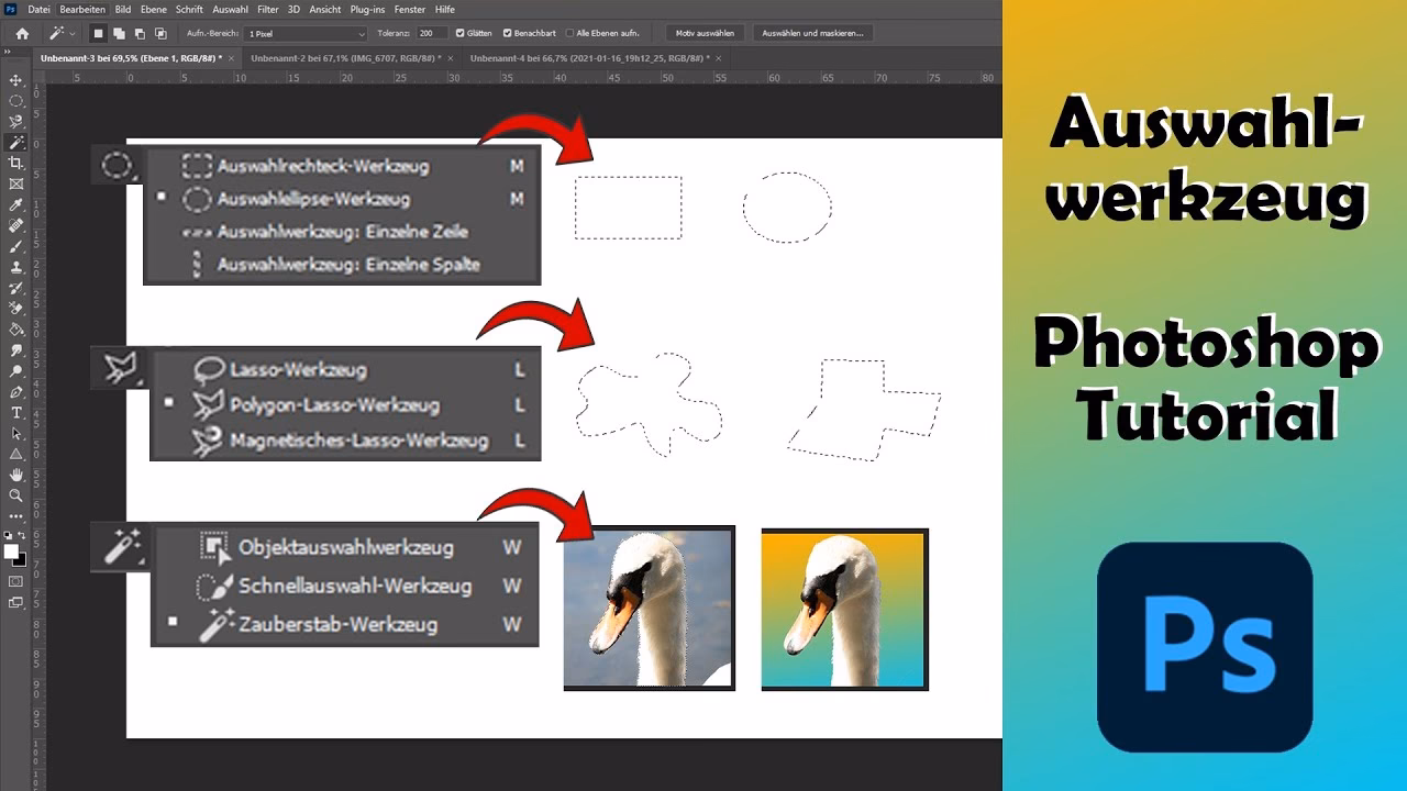 Was sind Auswahlwerkzeuge in Photoshop?