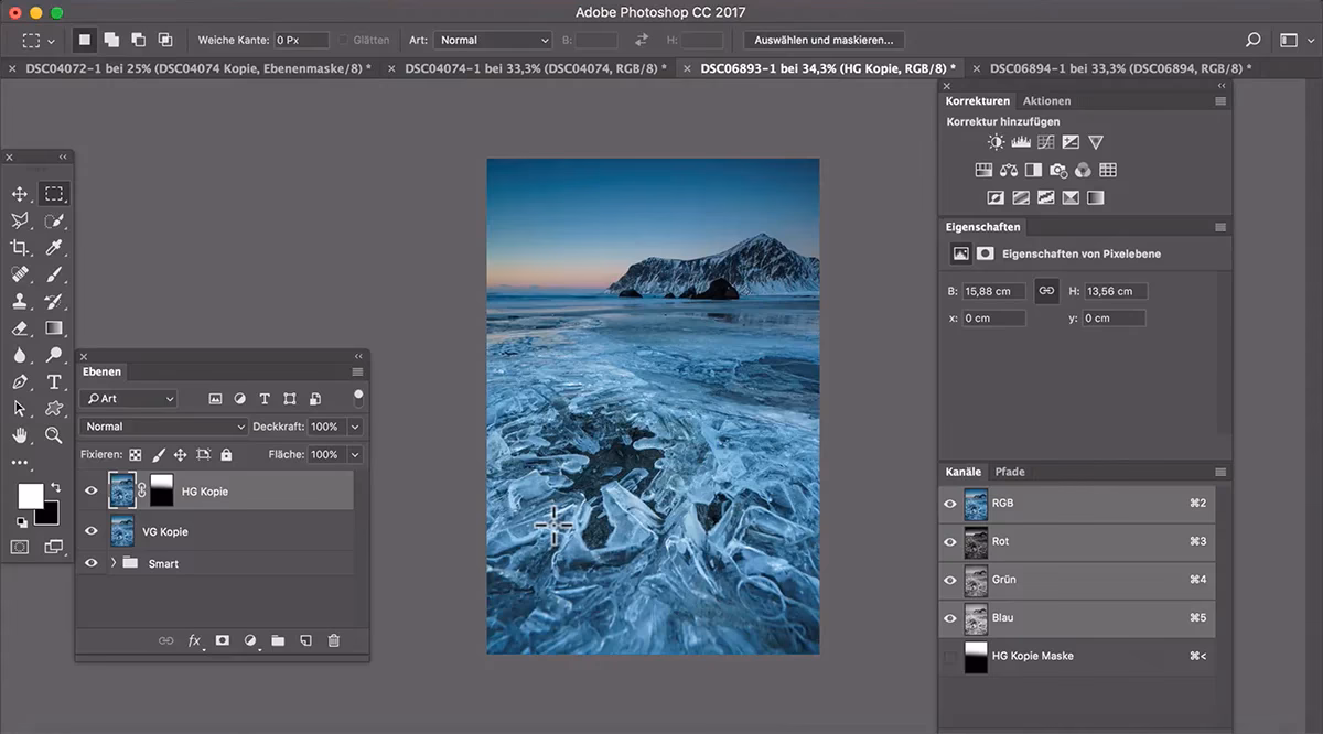 In welchem Jahr erschien die Version 1 des Bildbearbeitungsprogramms Photoshop?