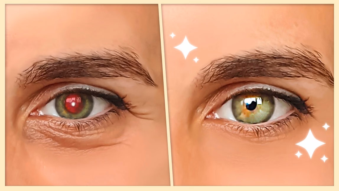 Kann man Augen in einem Bild bearbeiten?