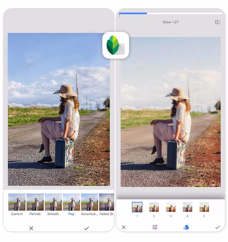 Wie lege ich einen Filter auf meine Fotos?
