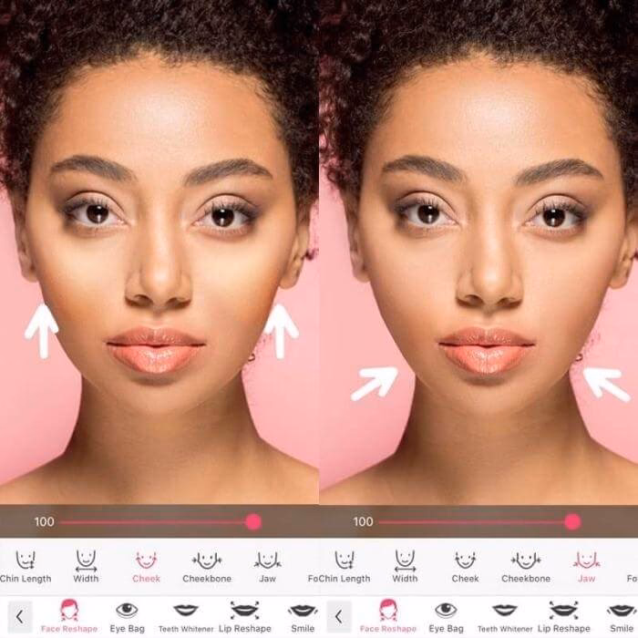 Wie wirkt mein Gesicht auf Fotos schmaler?