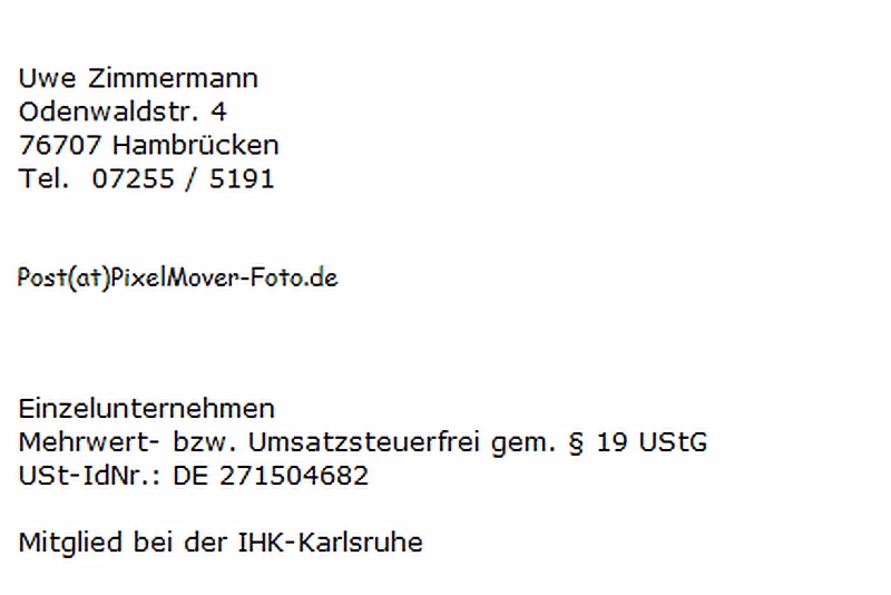 Wie muss mein Impressum aussehen?