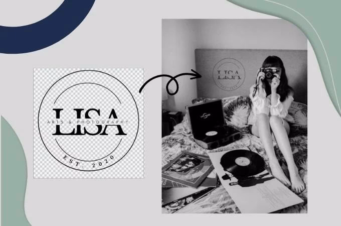 Wie kann ich ein Logo mit einem Bild füllen?