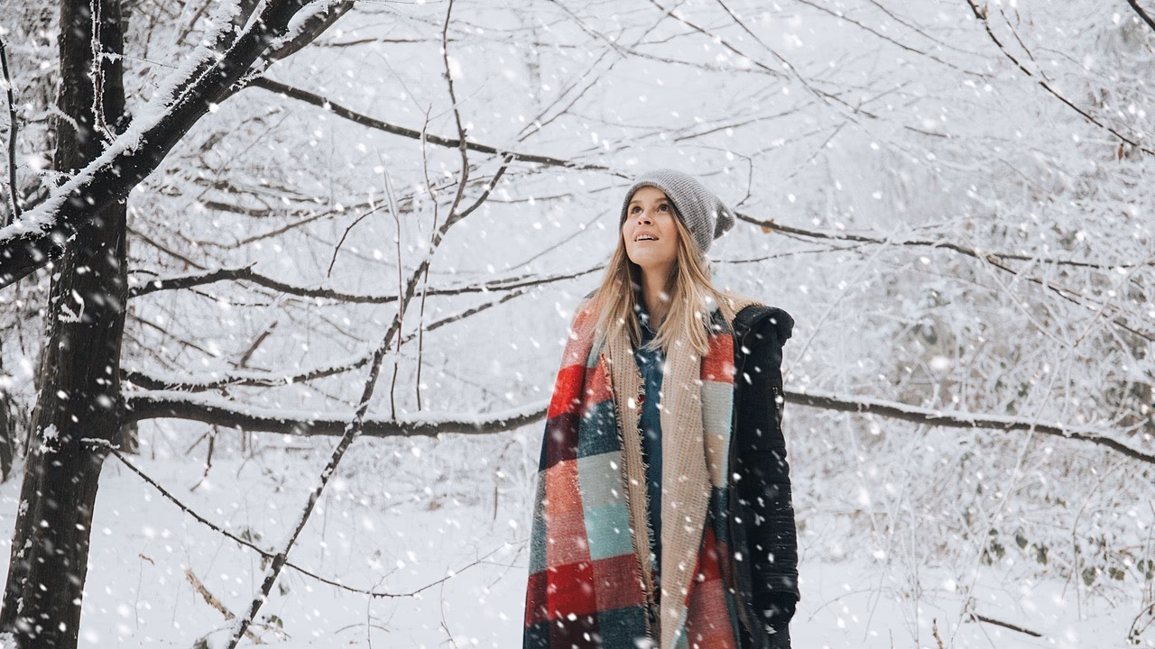 Wie fotografiere ich Schneefall?