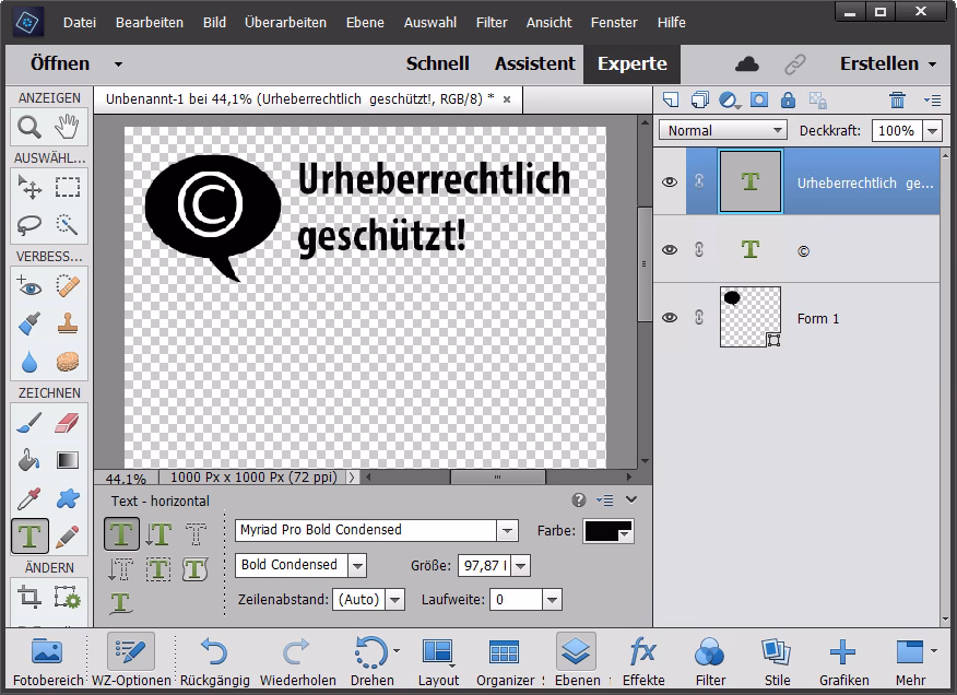 Wie mache ich mein eigenes Wasserzeichen?