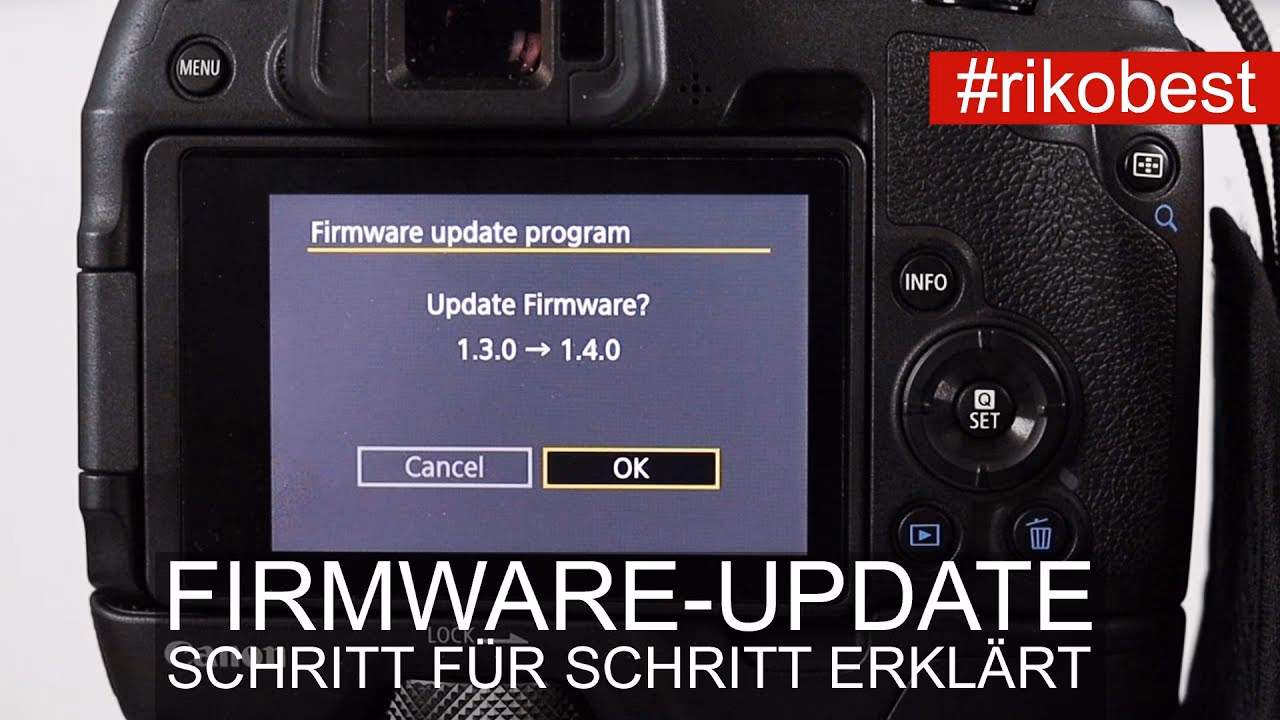 Kann ich meine Canon-Firmware aktualisieren?