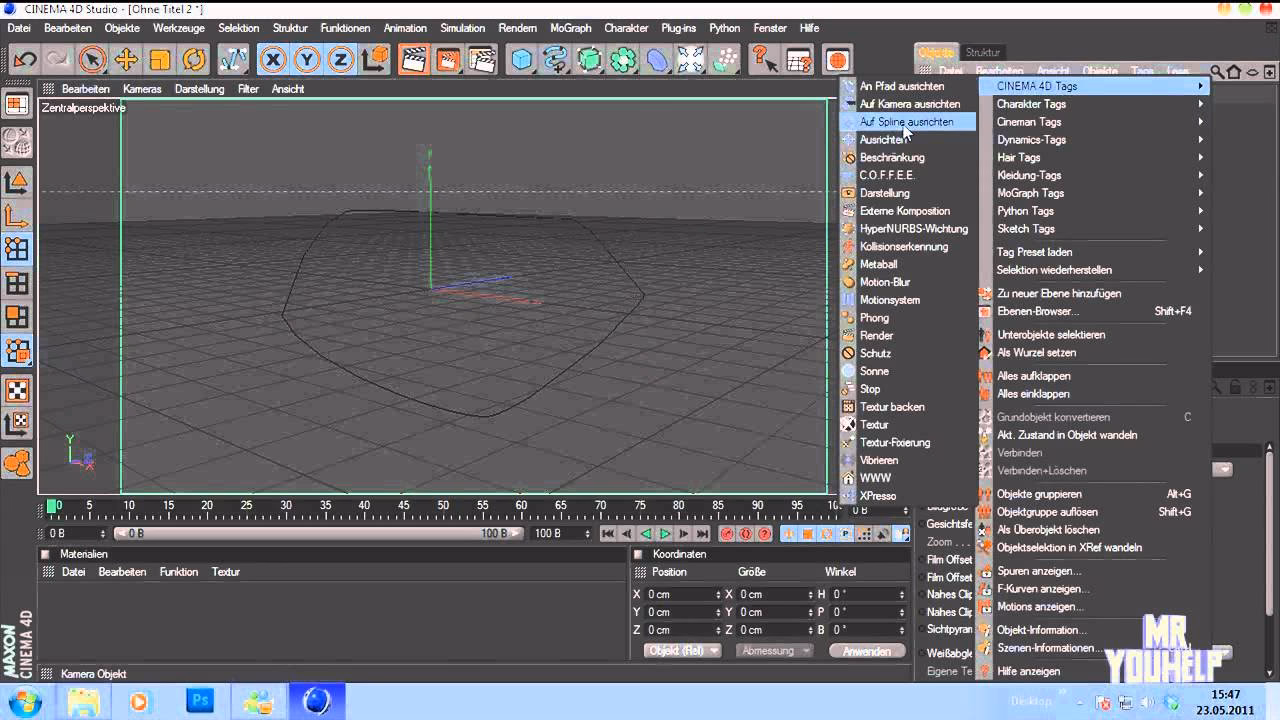 Wie dreht man die Kamera in Cinema 4D um ein Objekt?