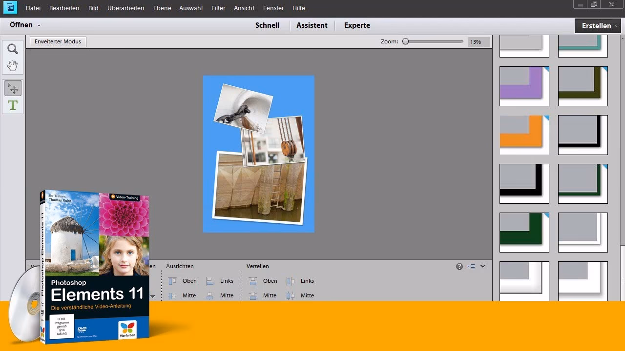 Kann ich in Photoshop Elements eine Collage erstellen?