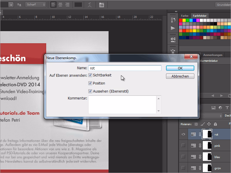 Wie importiere ich Dateien von Photoshop nach InDesign?