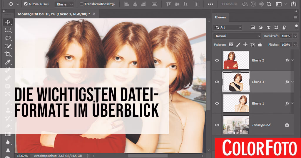 Welche Dateiendung wird für Fotos verwendet?