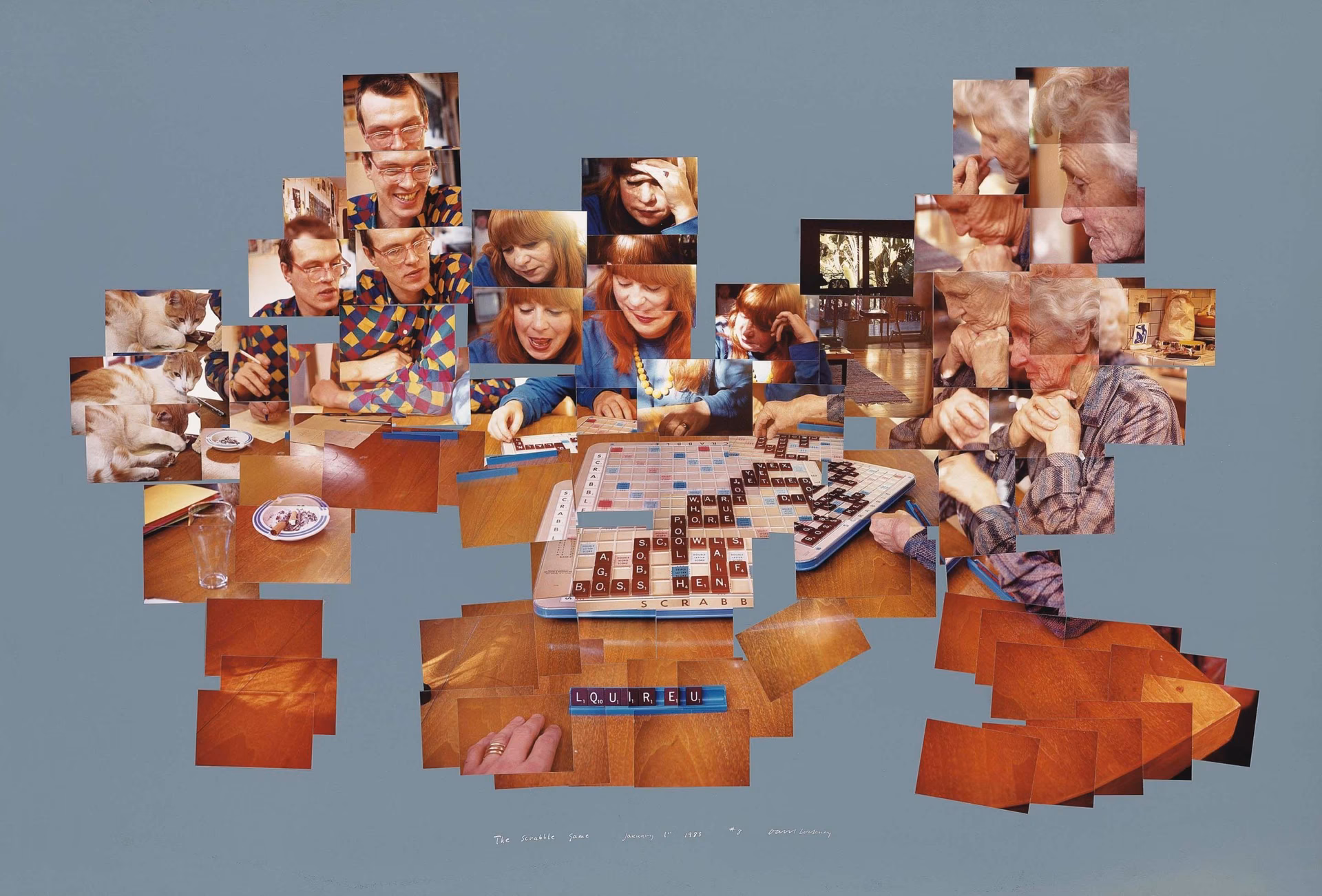 Was ist David Hockneys berühmteste Collage?