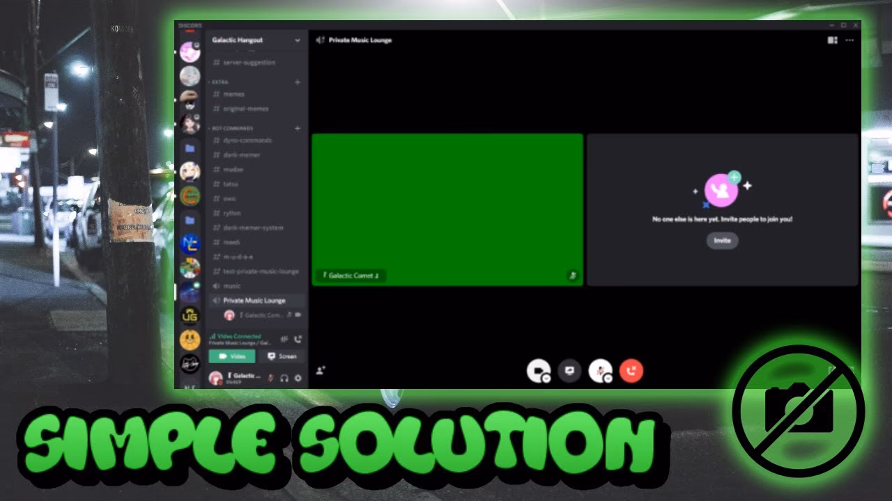 Warum blinkt mein Discord-Video grün?