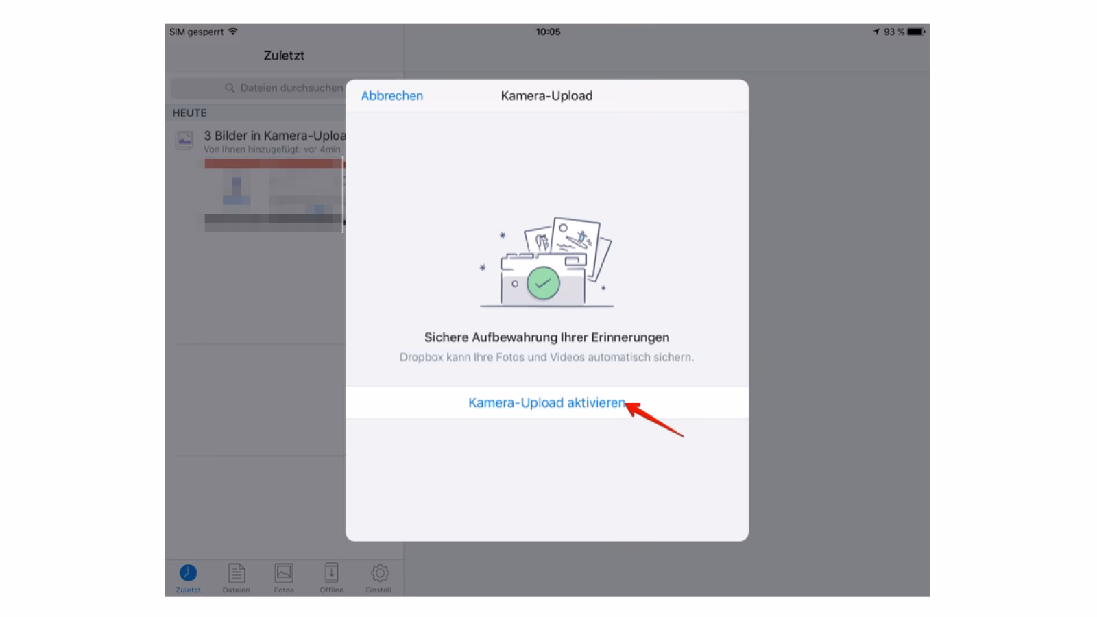 Wie automatisiere ich den Upload zu Dropbox?
