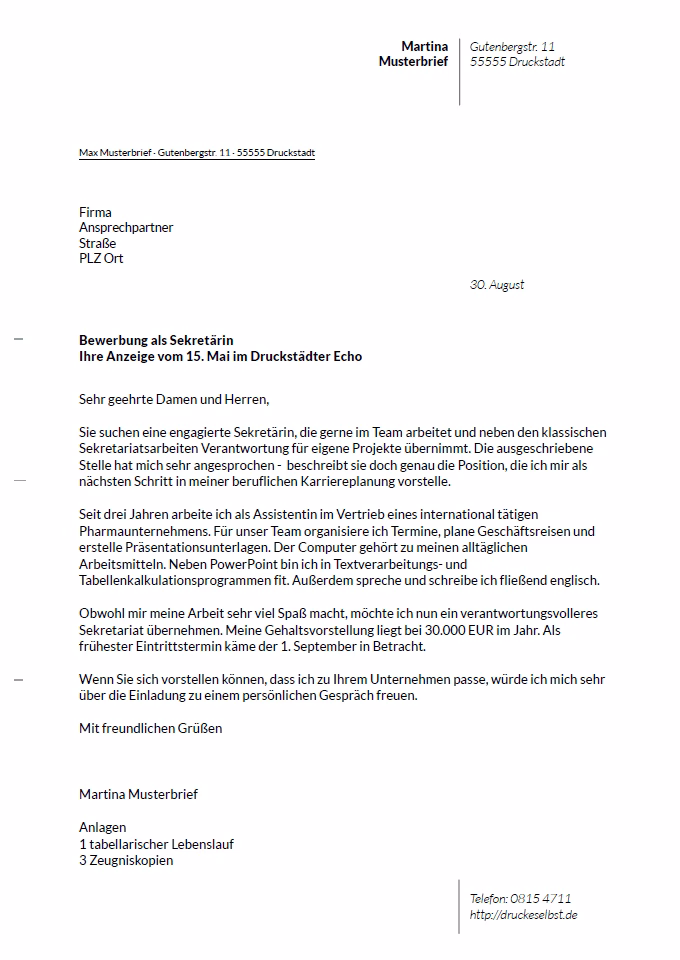 Woher weiß ich, ob meine Bewerbung gut ist?