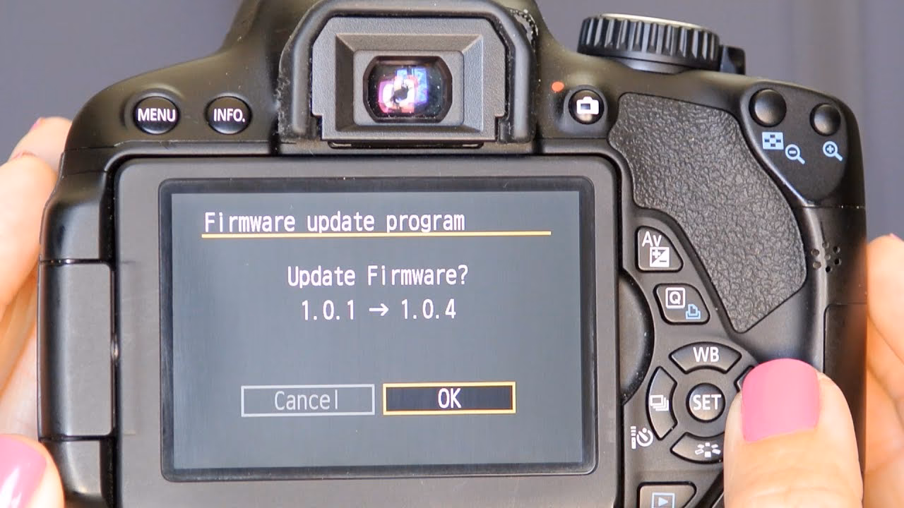Können Sie die Firmware einer Canon-Kamera aktualisieren?