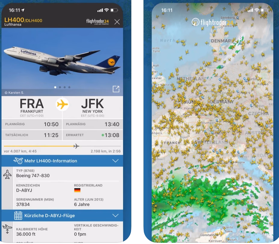 Wie kann ich Flugzeuge am Himmel erkennen?