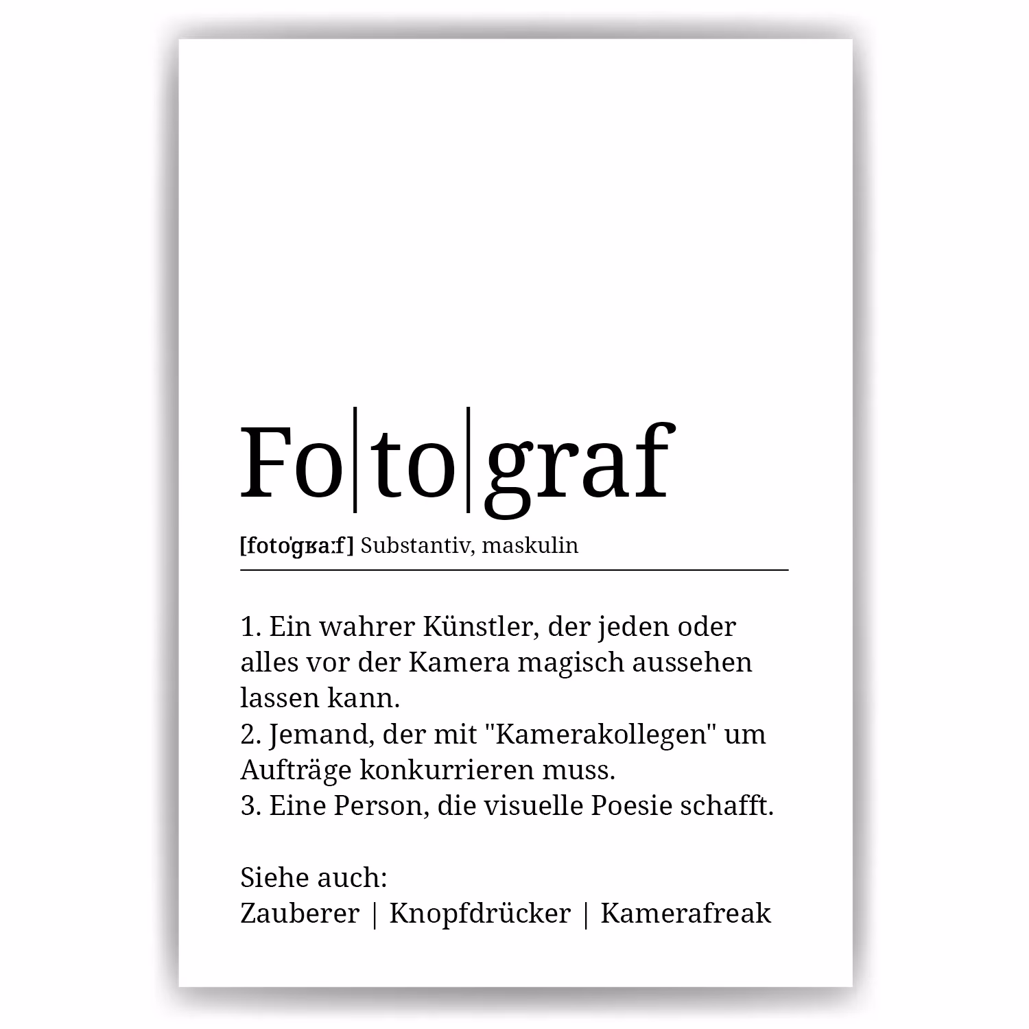 Was versteht man unter der Fotografie?