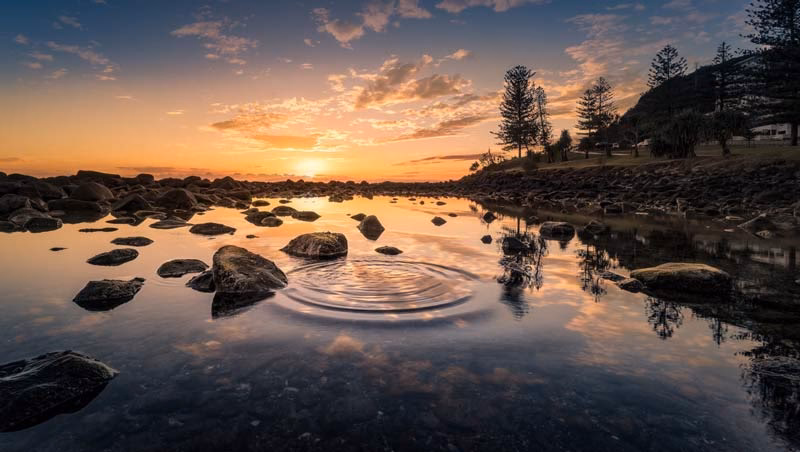 Wie macht man ein schönes Sonnenuntergangsbild?
