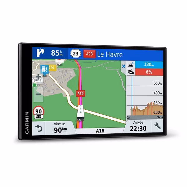 Wie groß ist der Bildschirm des Garmin RV 770?