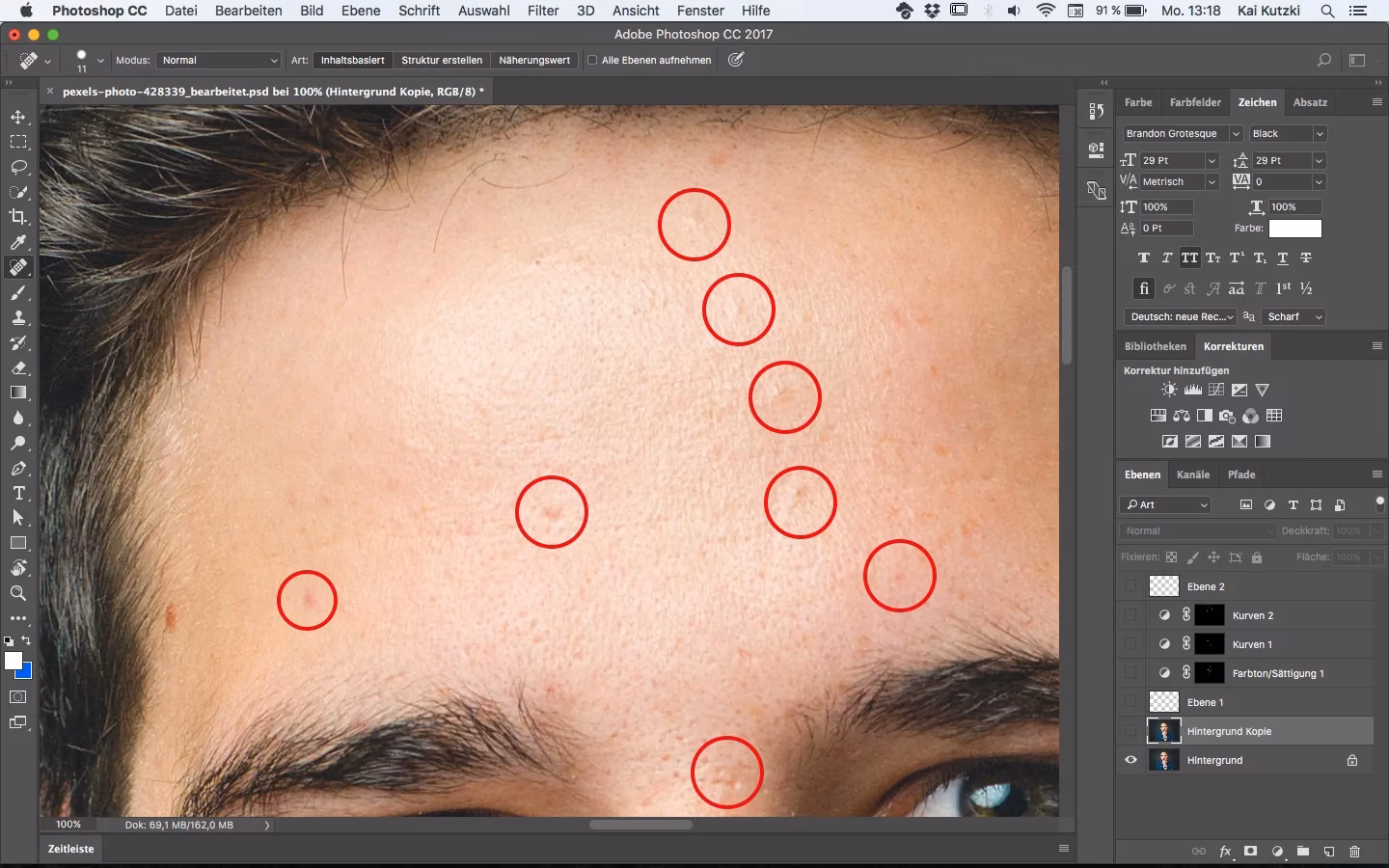Wie retuschiere ich in Photoshop?