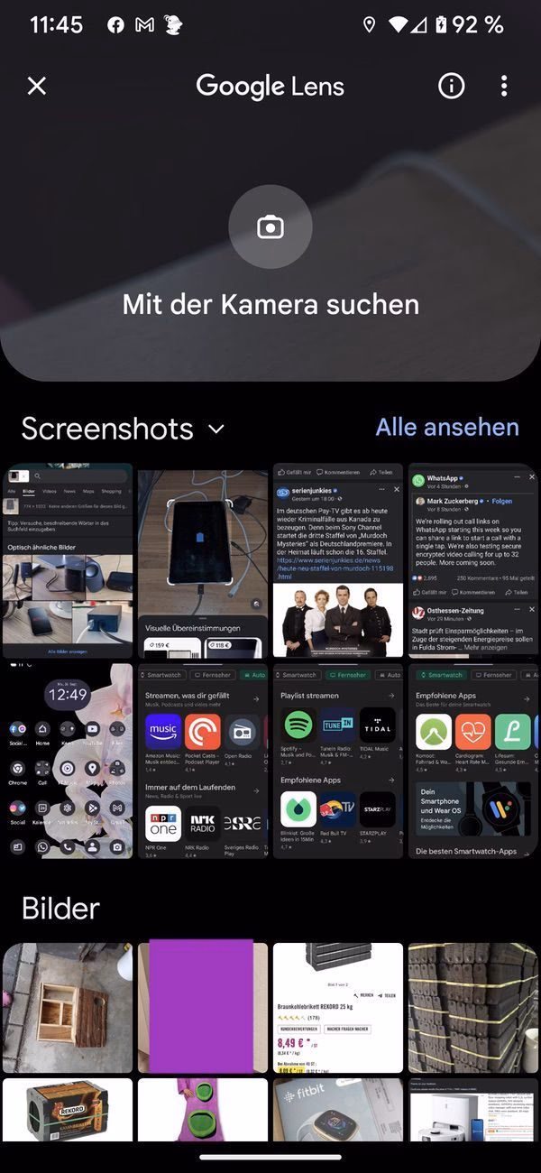 Wie kann man Google Fotos von der Galerie trennen?