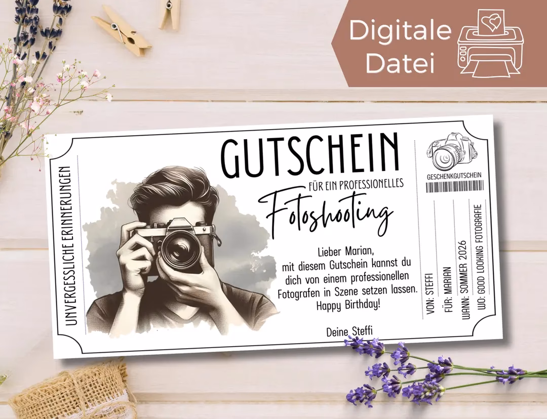 Kann man ein Fotoshooting verschenken?