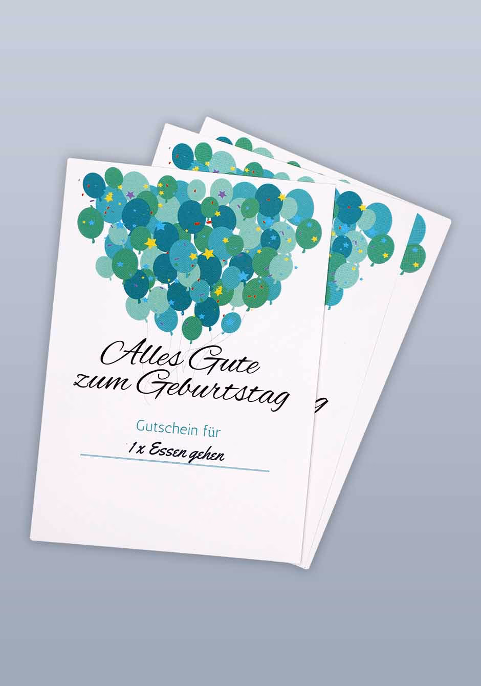 Wie groß sind Gutscheinkarten?