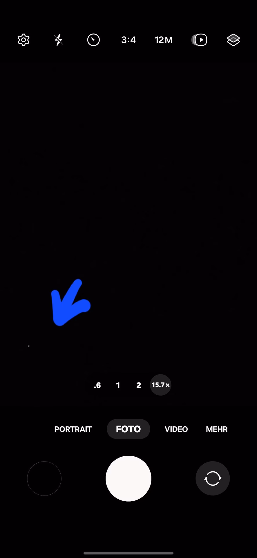 Was bedeutet grüner Punkt bei Kamera Samsung?