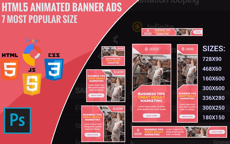 Welche Bannergröße hat Photoshop?