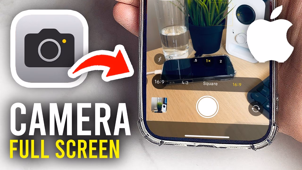 Wie stelle ich ein Vollbild auf dem iPhone ein?