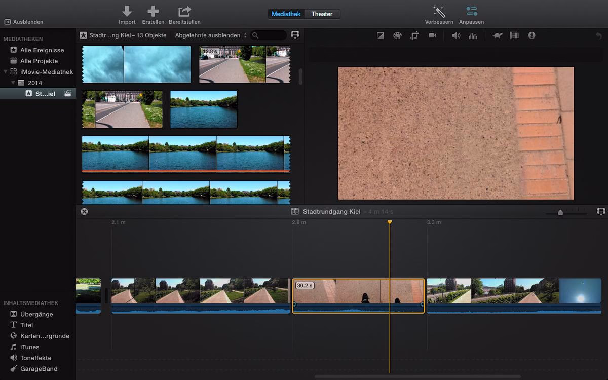 Wie erlaube ich iMovie den Zugriff auf meine Kamera?