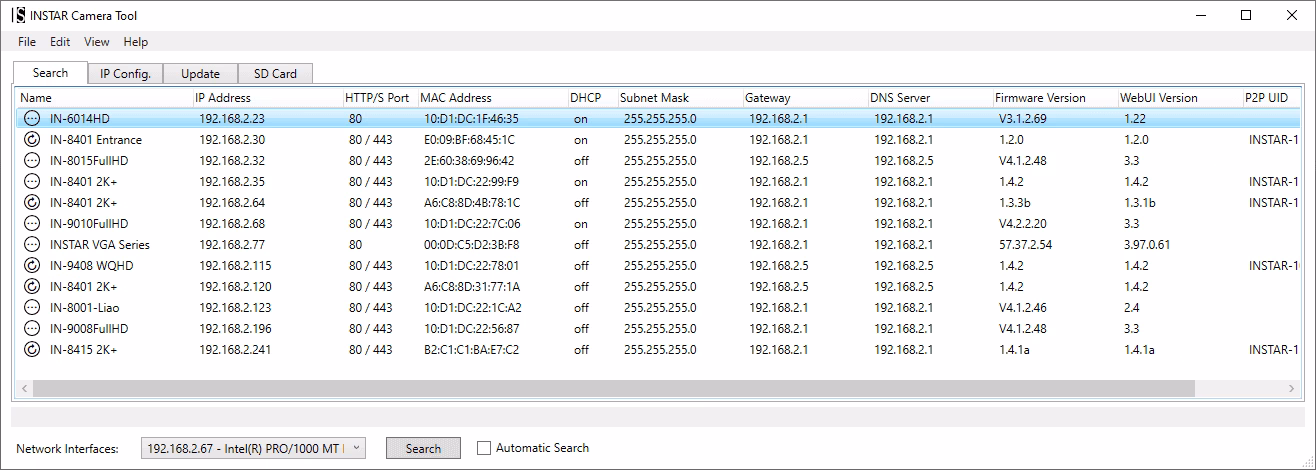 Wie finde ich das IP-Kameramodell?