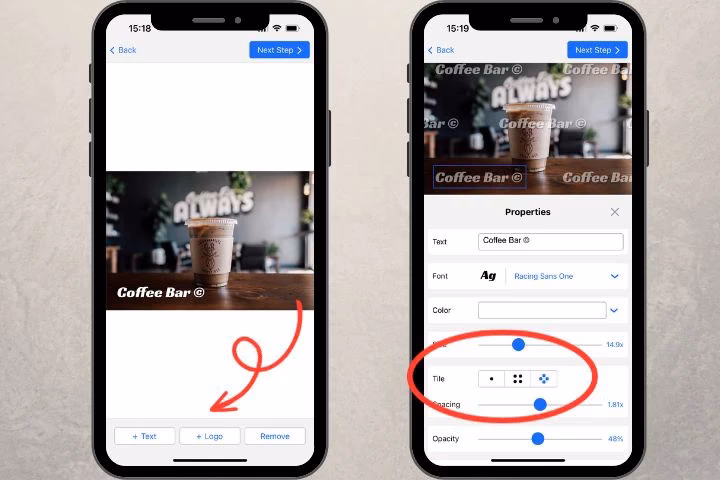 Wie schreibe ich ein Text auf ein Bild auf dem Handy?