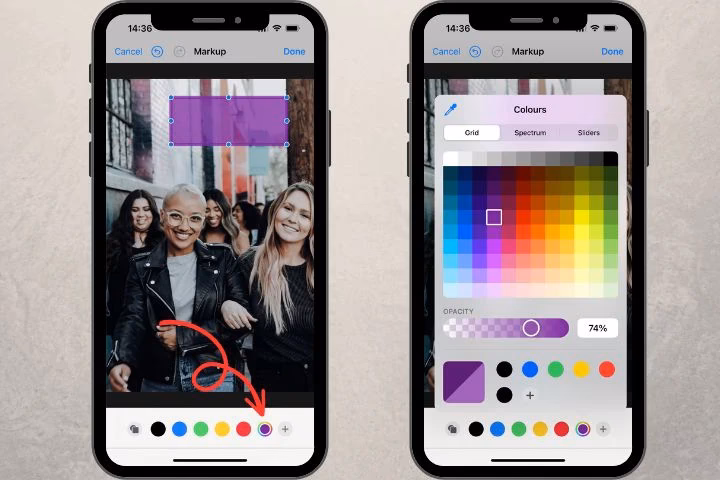 Kann man auf dem iPhone Text auf Fotos bearbeiten?