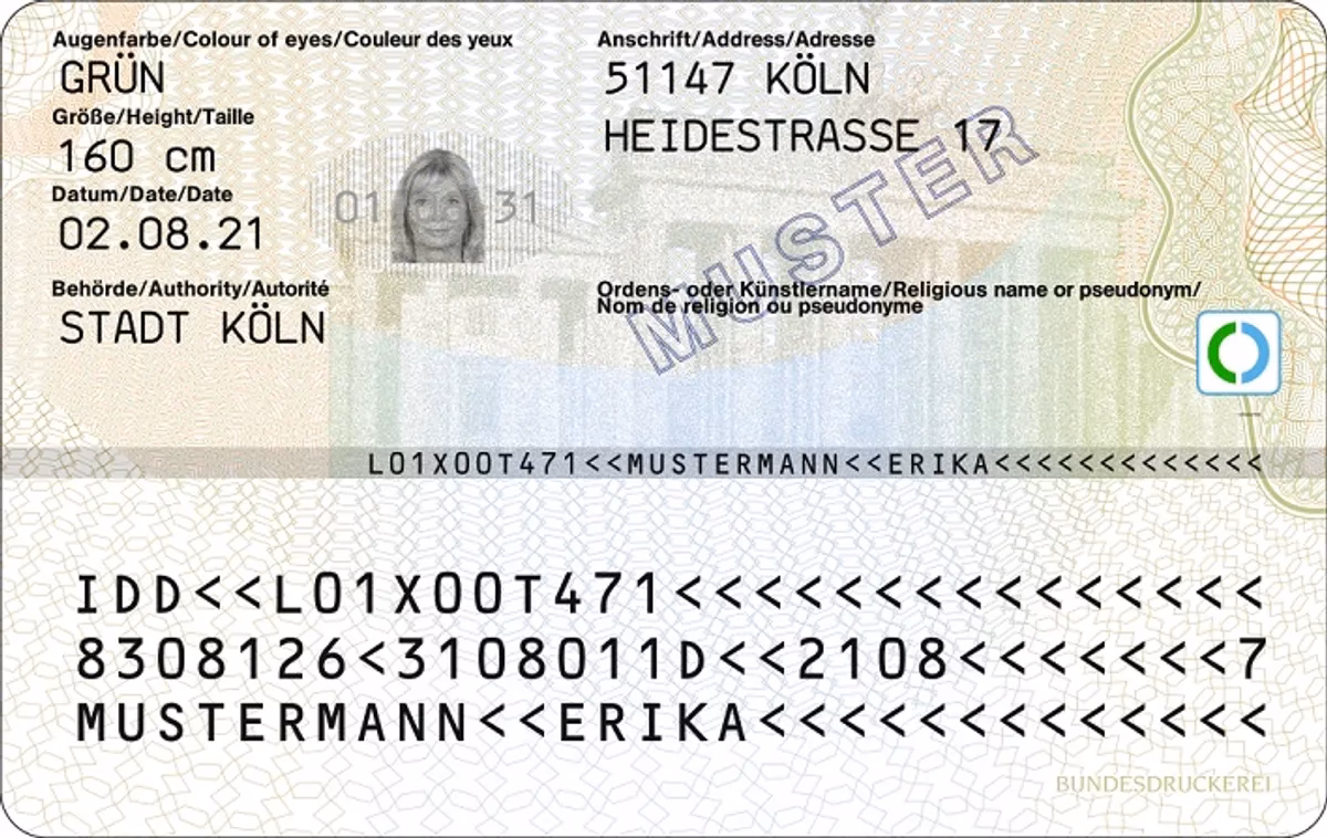 Was bedeuten Nummern auf einem Personalausweis?