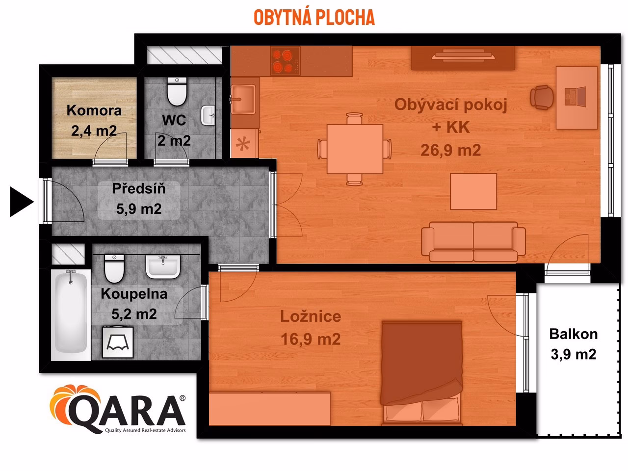 Co se nezapočítává do podlahové plochy?