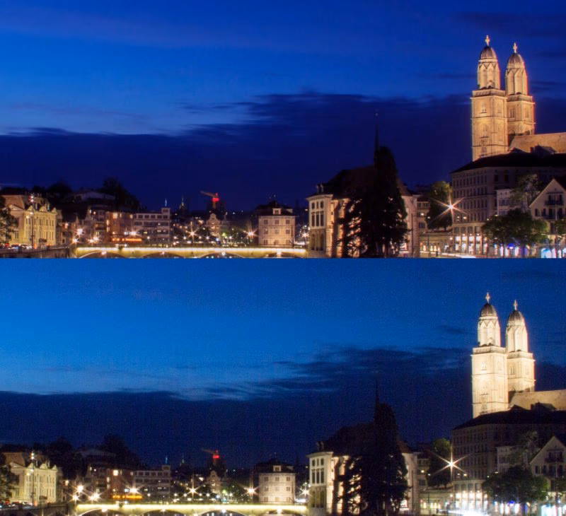 Welche ISO-Empfindlichkeit führt zum geringsten Rauschen?