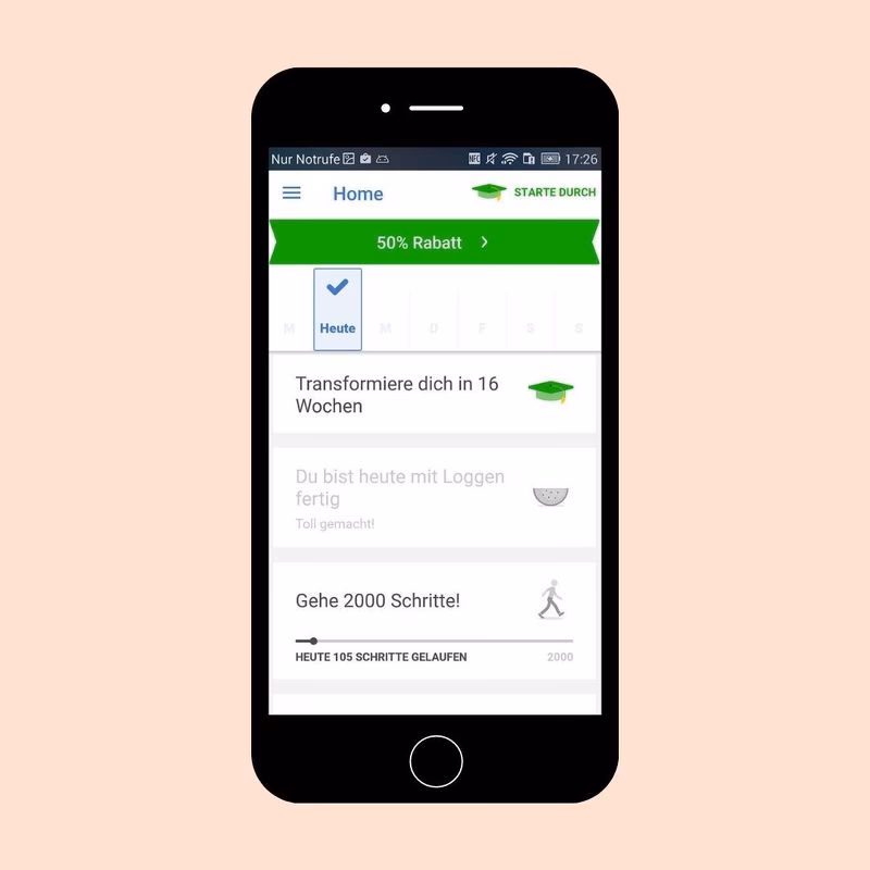 Wie sehe ich, wie viele Kalorien etwas hat?