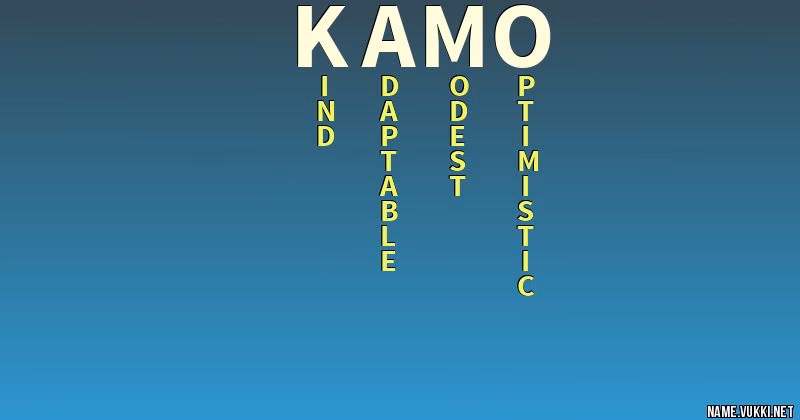 Wie kam Kamo zu seinem Namen?