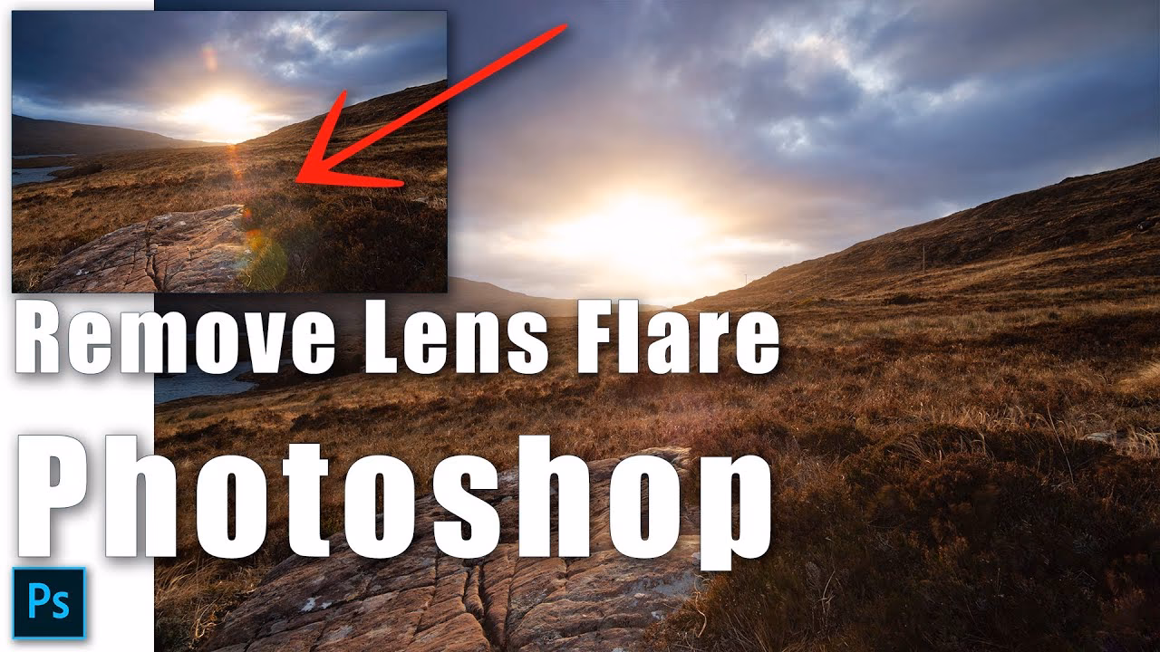 Wie entferne ich Linsenreflexionen in Photoshop AI?