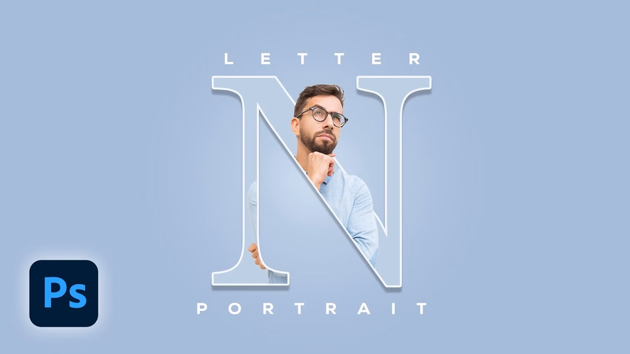 How to make a letter in Photoshop?