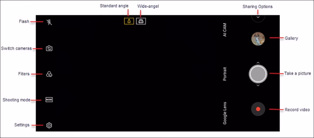 Welche Modi gibt es bei der LG-Kamera?