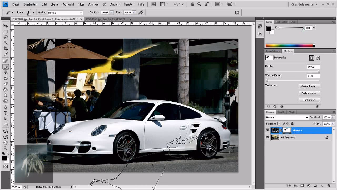 Wie überlagert man mehrere Bilder in Photoshop?