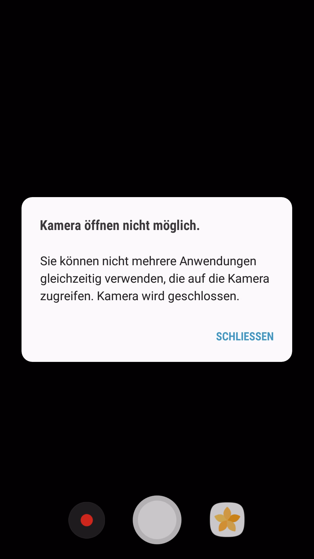Welche App blockiert die Kamera?