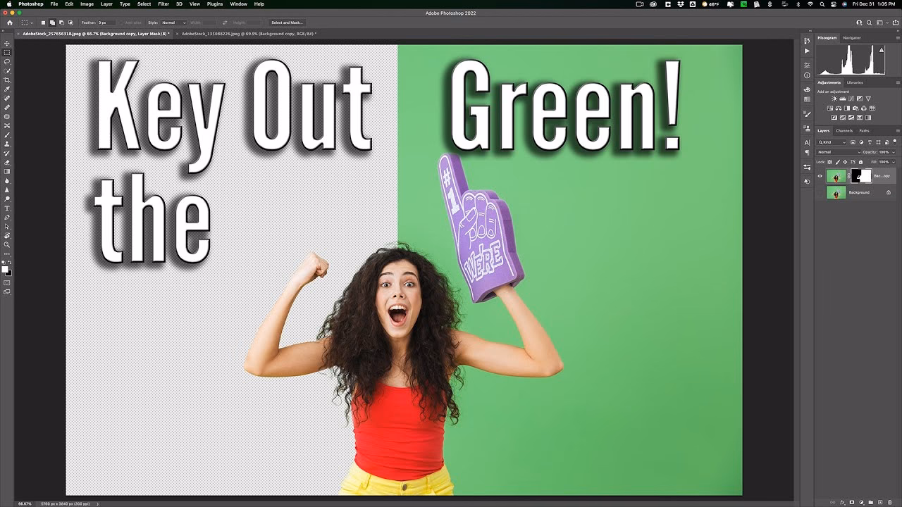 Wie führe ich in Photoshop ein Keyout durch?